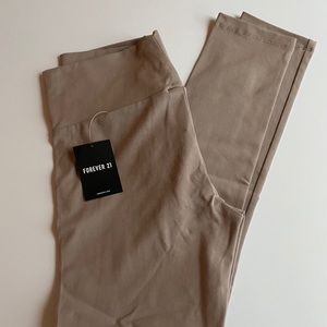 Tan Forever 21 Leggings NWT